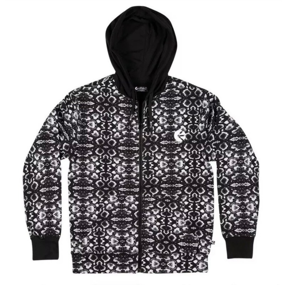 Ethika Boa Snake Skin Full Zip Hoodie Size Mens Large Brand New With Tags